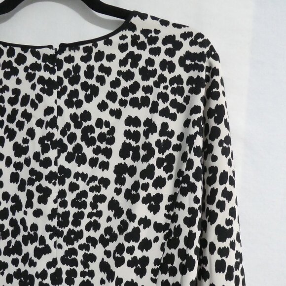 LOFT | size 10 | Leopard Print | Long Sleeve Dress - Picture 13 of 16